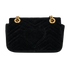 Small GG Marmont, &pound;520, Handbags, Black, Velvet, Back view